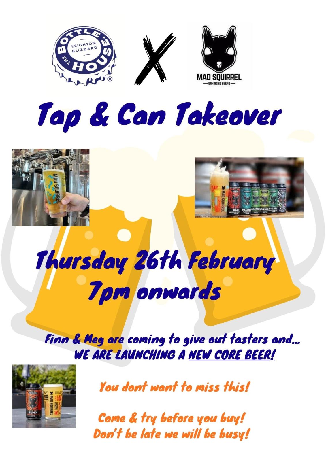 Mad Squirrel Tap Takeover & New Beer Launch