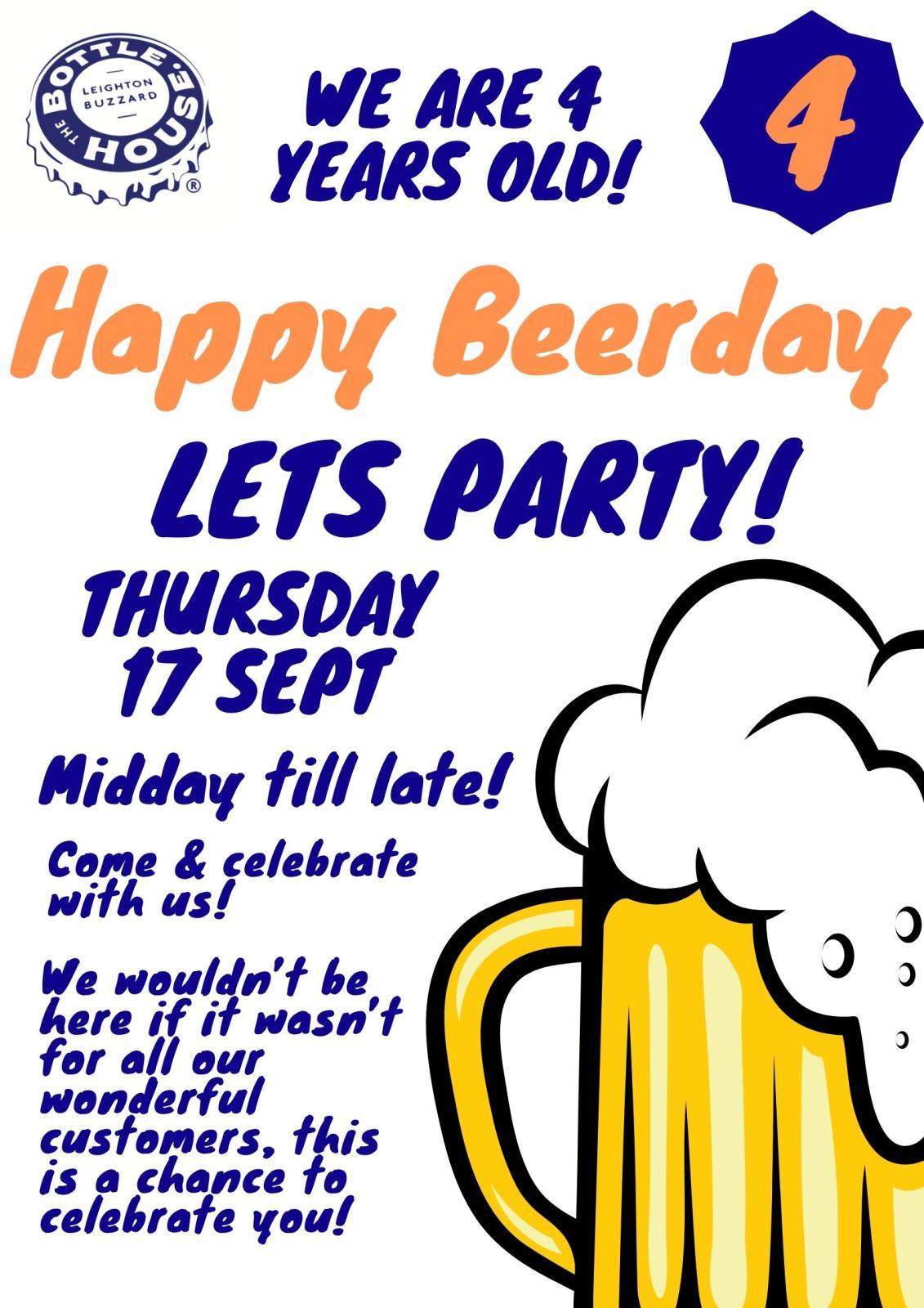 Our Fourth Birthday Celebrations! 